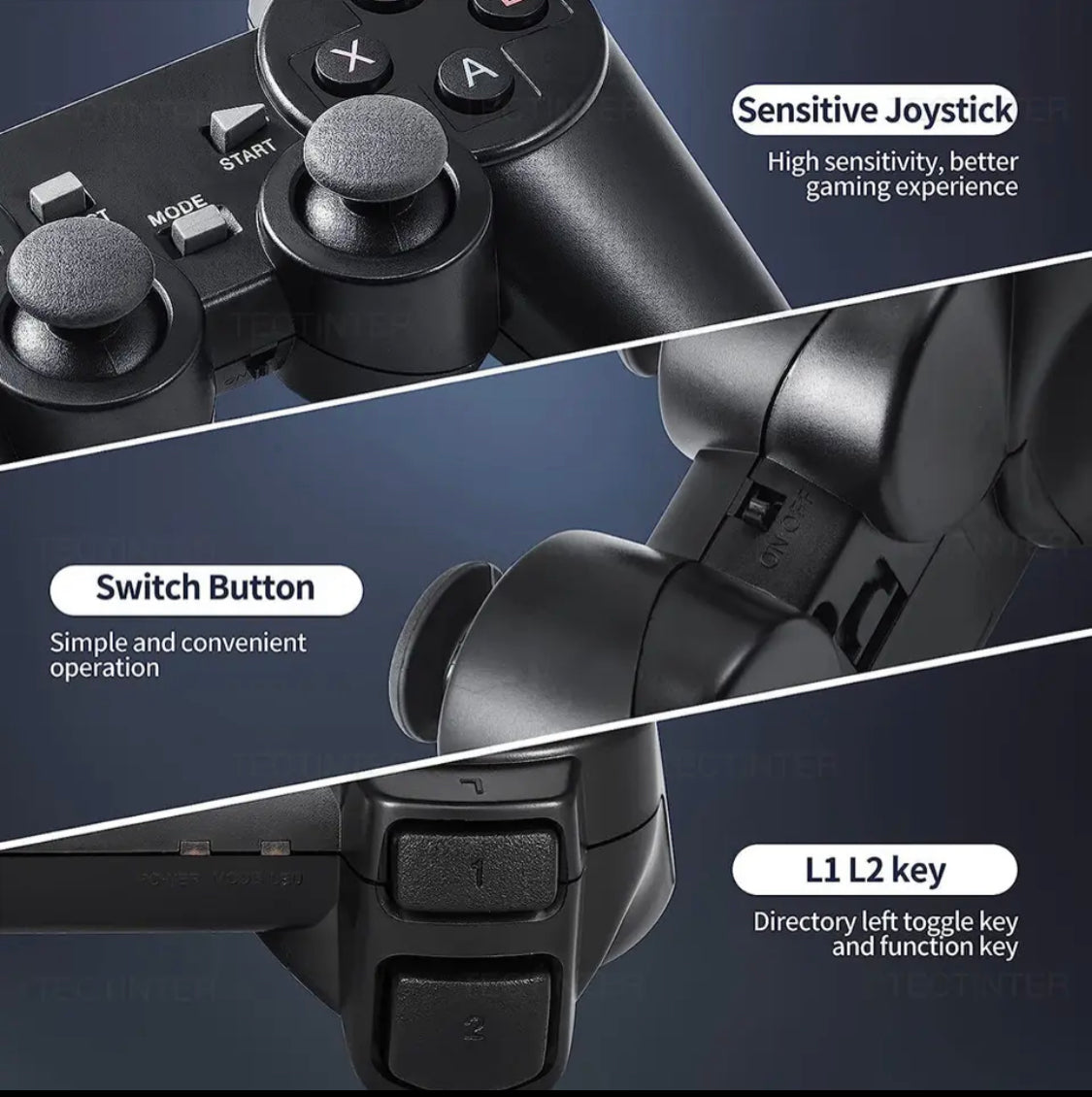 Wireless 4K Video Game Console, Double Wireless Controller Game player, Retro Handheld Game Player Console Wireless 4K Video Game Console, Double Wireless Controller Game player, Retro Handheld Game Player Console